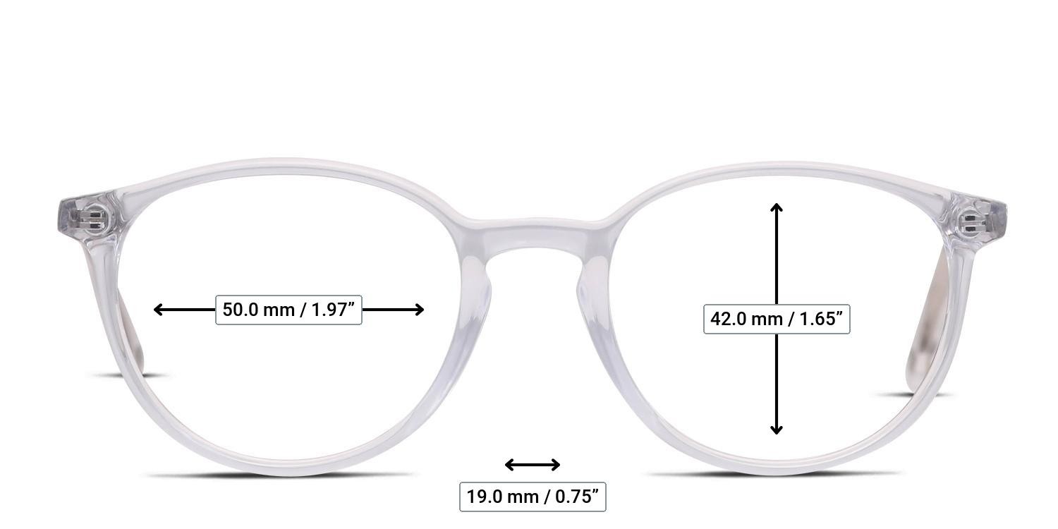 Muse Kylie Clear glasses - Measurements