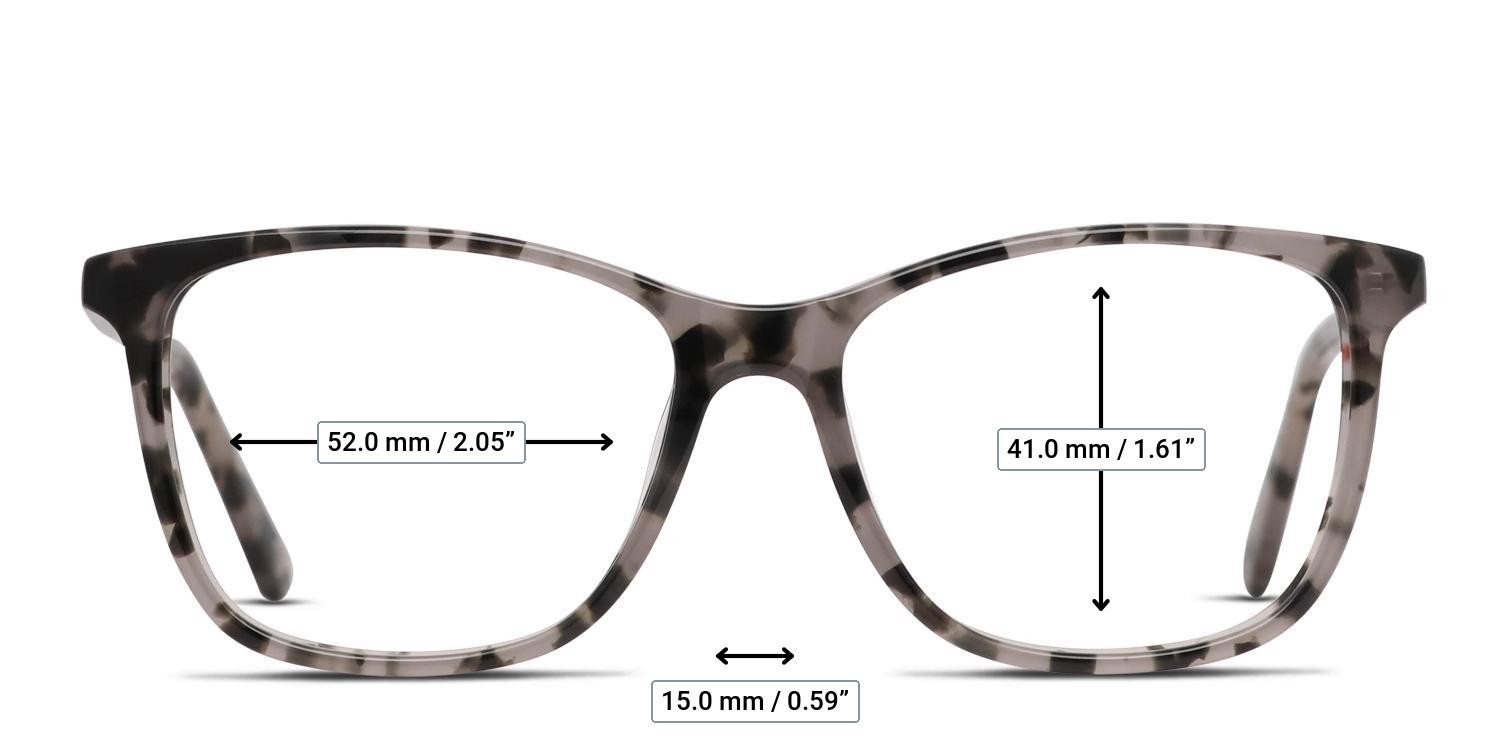 Muse Nancy Gray, Tortoise glasses - Measurements