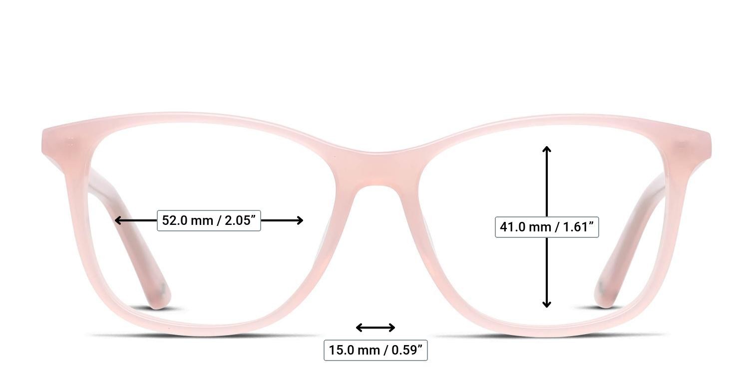 Muse Nancy Pink glasses - Measurements