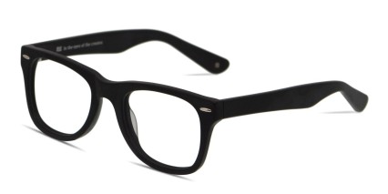 Muse M Classic Matte Black glasses - Matte Black - Angle View