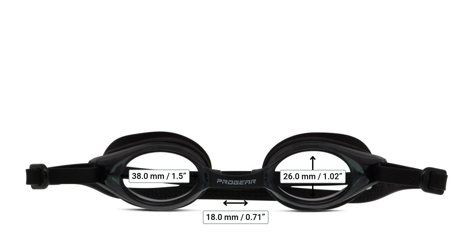 Progear HSV-1301 Swimming Goggles Kids Black glasses - Measurements