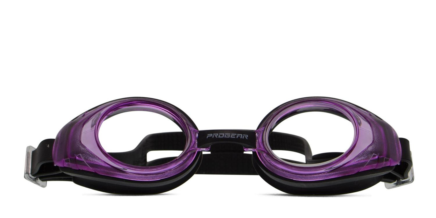 Progear HSV-1302 Swimming Goggles Purple, Clear, Black glasses - Purple / Clear / Black - Frontal View