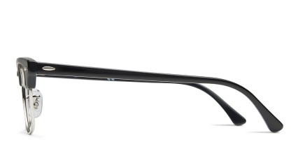 Ray-Ban RX5154 Clubmaster Black, Silver glasses - Black / Silver - Side View