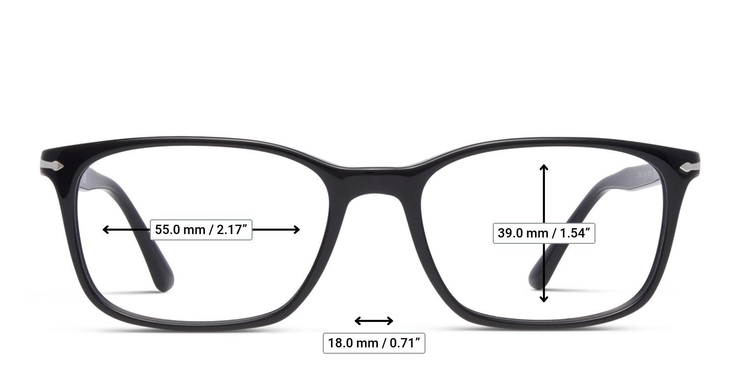 Persol 3189V Black glasses - Measurements