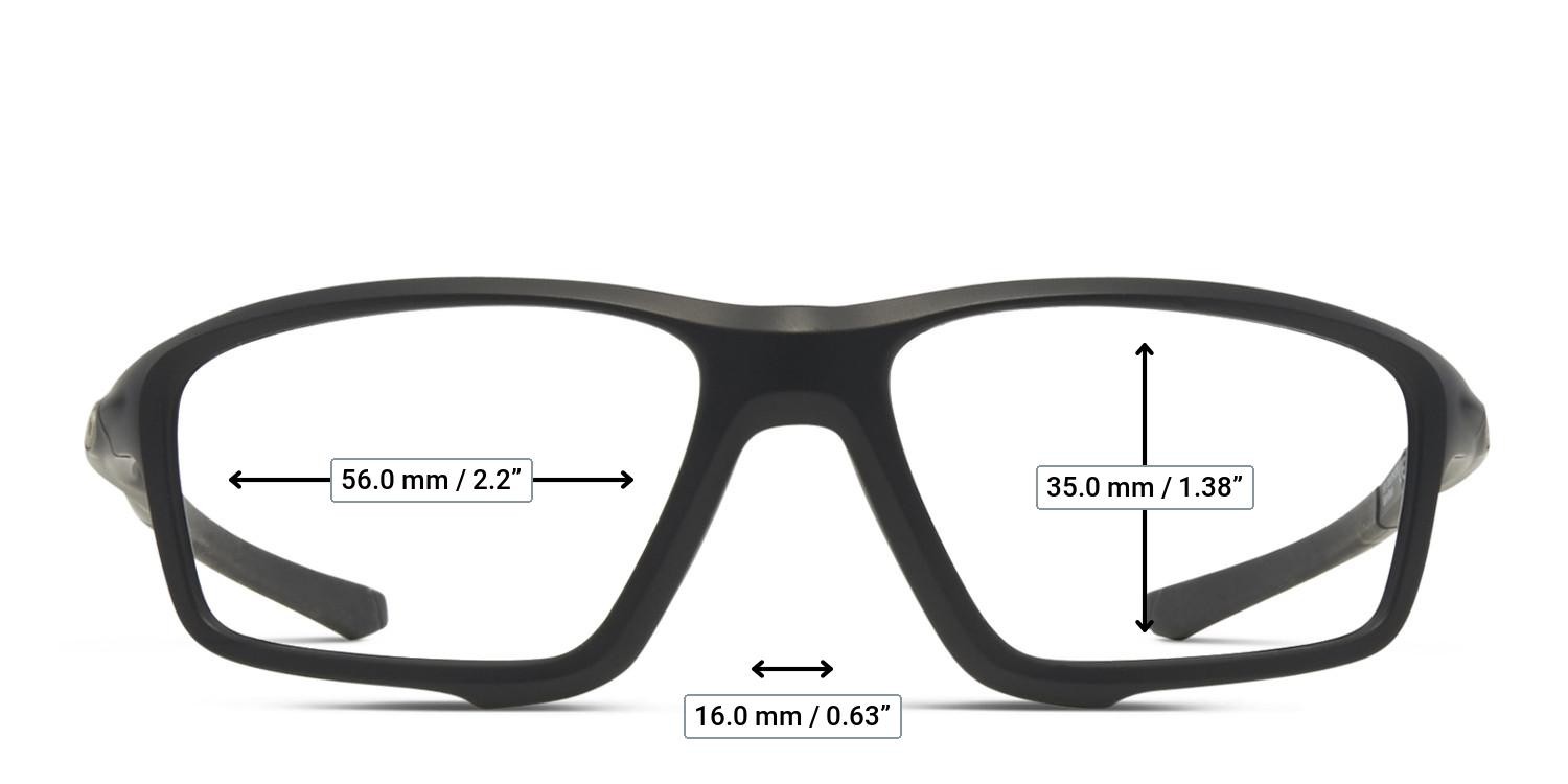 Oakley Crosslink Zero Black glasses - Measurements