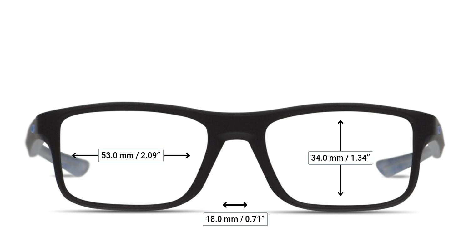 Oakley Plank 2.0 Black glasses - Measurements