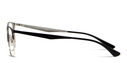 Ray-Ban RX6421 Black, Silver glasses - Black / Silver - Side View