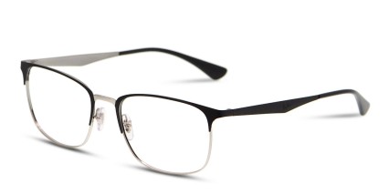 Ray-Ban RX6421 Black, Silver glasses - Black / Silver - Angle View