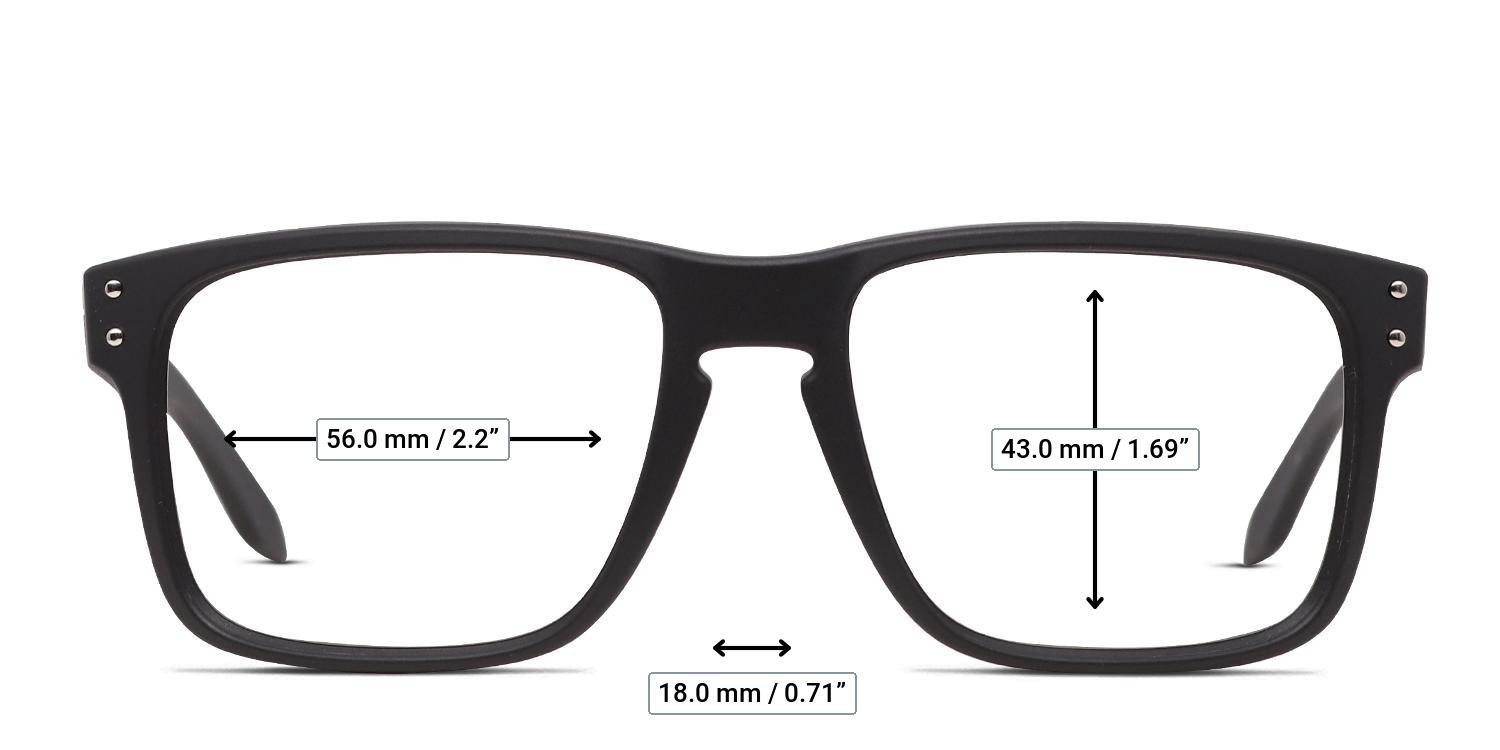 Oakley OX8156 Holbrook RX Black glasses - Measurements
