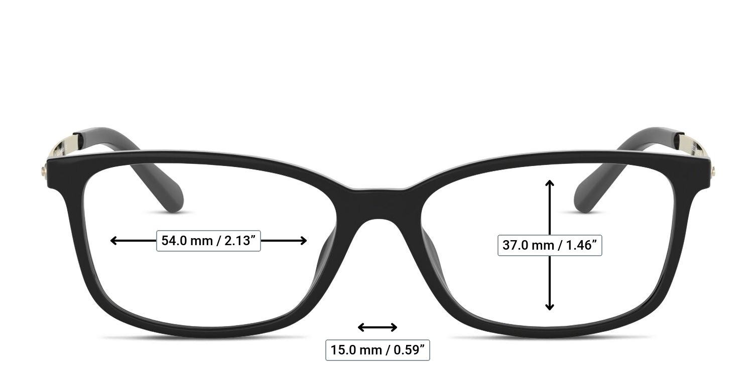 Michael Kors MK4060U Telluride Black, Gold glasses - Measurements