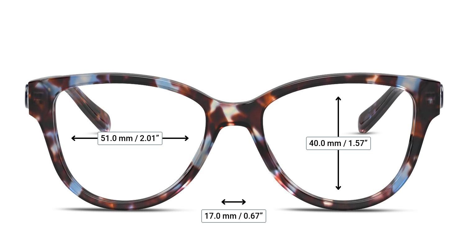 Coach HC6153 Tortoise, Blue glasses - Measurements
