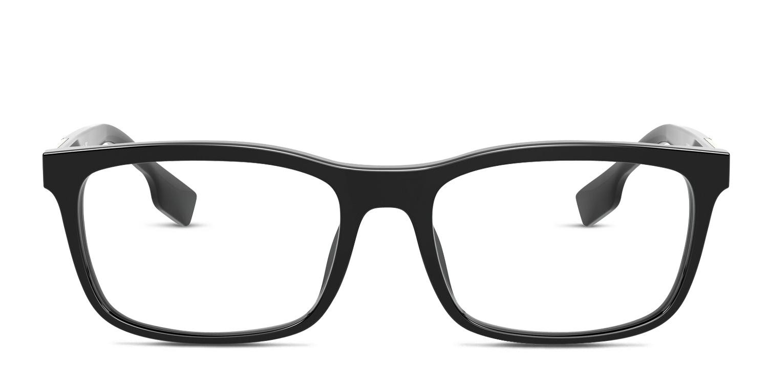 Burberry BE2334 Elm Black glasses - Black - Frontal View