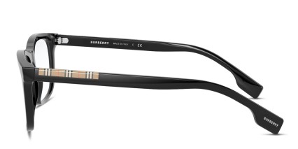 Burberry BE2334 Elm Black glasses - Black - Side View