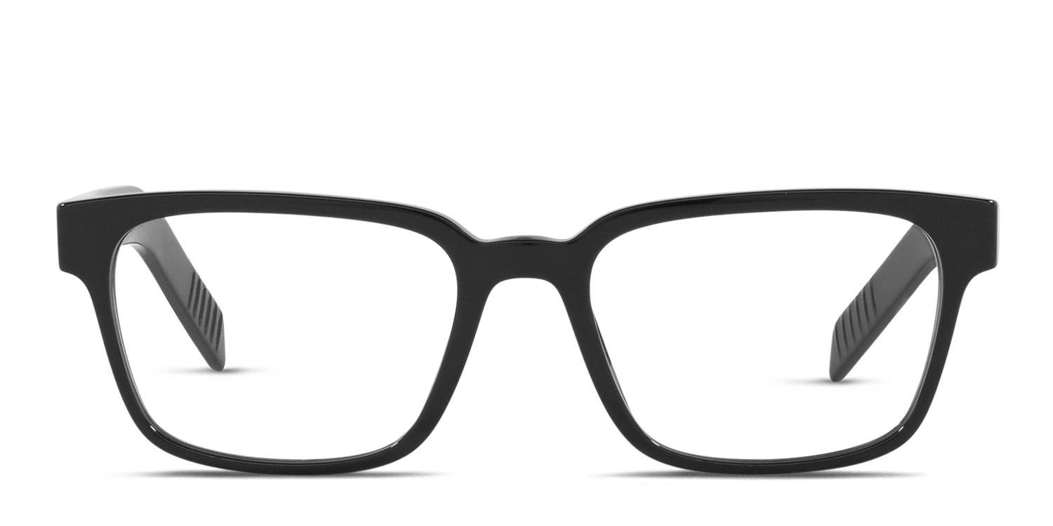 Prada PR 15WV Shiny Black glasses - Shiny Black - Frontal View