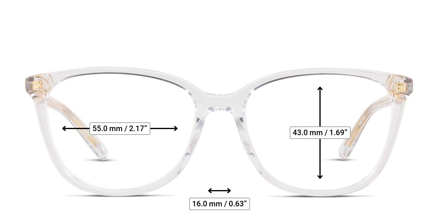 Michael Kors MK4067U Santa Clara Clear glasses - Measurements