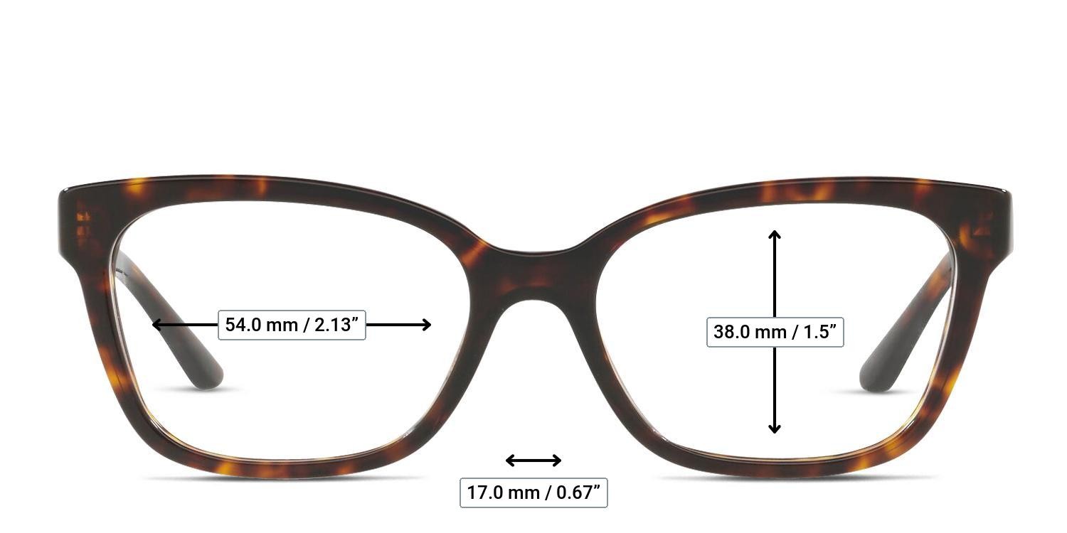 Tory Burch TY2084 Tortoise glasses - Measurements