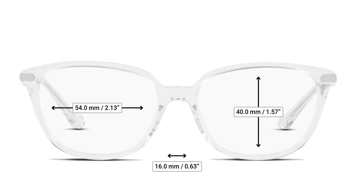 Coach HC6185 Clear glasses - Measurements