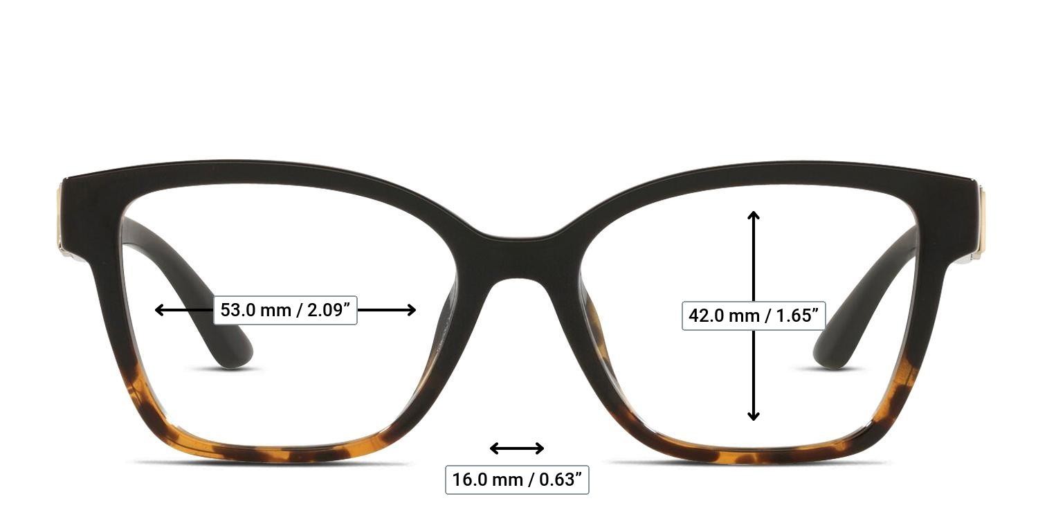 Michael Kors MK4094U Karlie I Black, Tortoise glasses - Measurements