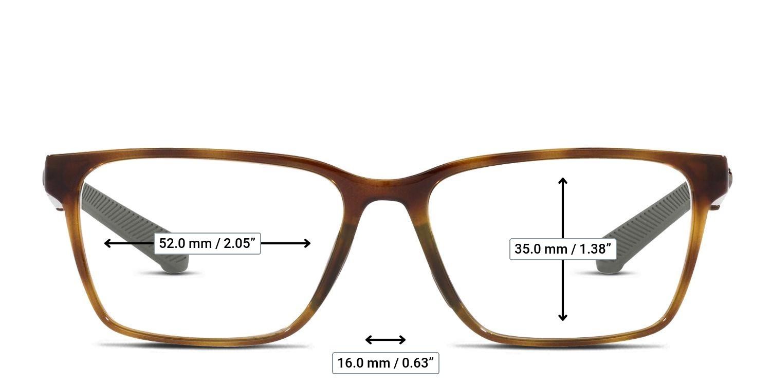 Costa Del Mar 06A8017 Ocean Ridge 710 Tortoise glasses - Measurements