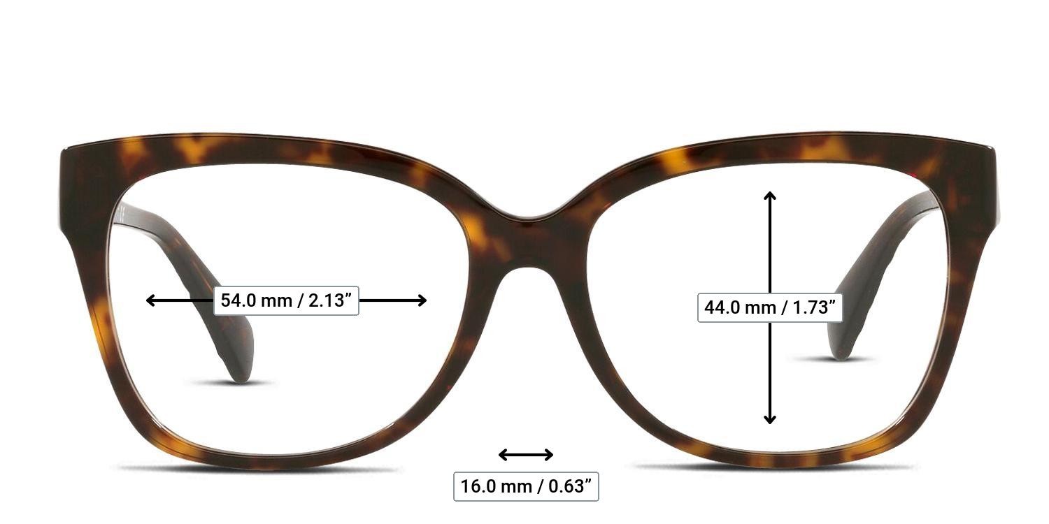 Michael Kors MK4091 Palawan Tortoise, Brown glasses - Measurements