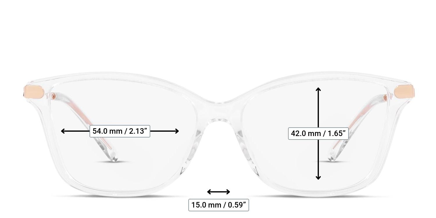 Michael Kors MK4105BU Georgetown Clear glasses - Measurements