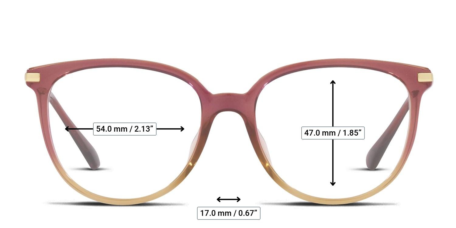Michael Kors MK4106U Westport Brown , Pink glasses - Measurements