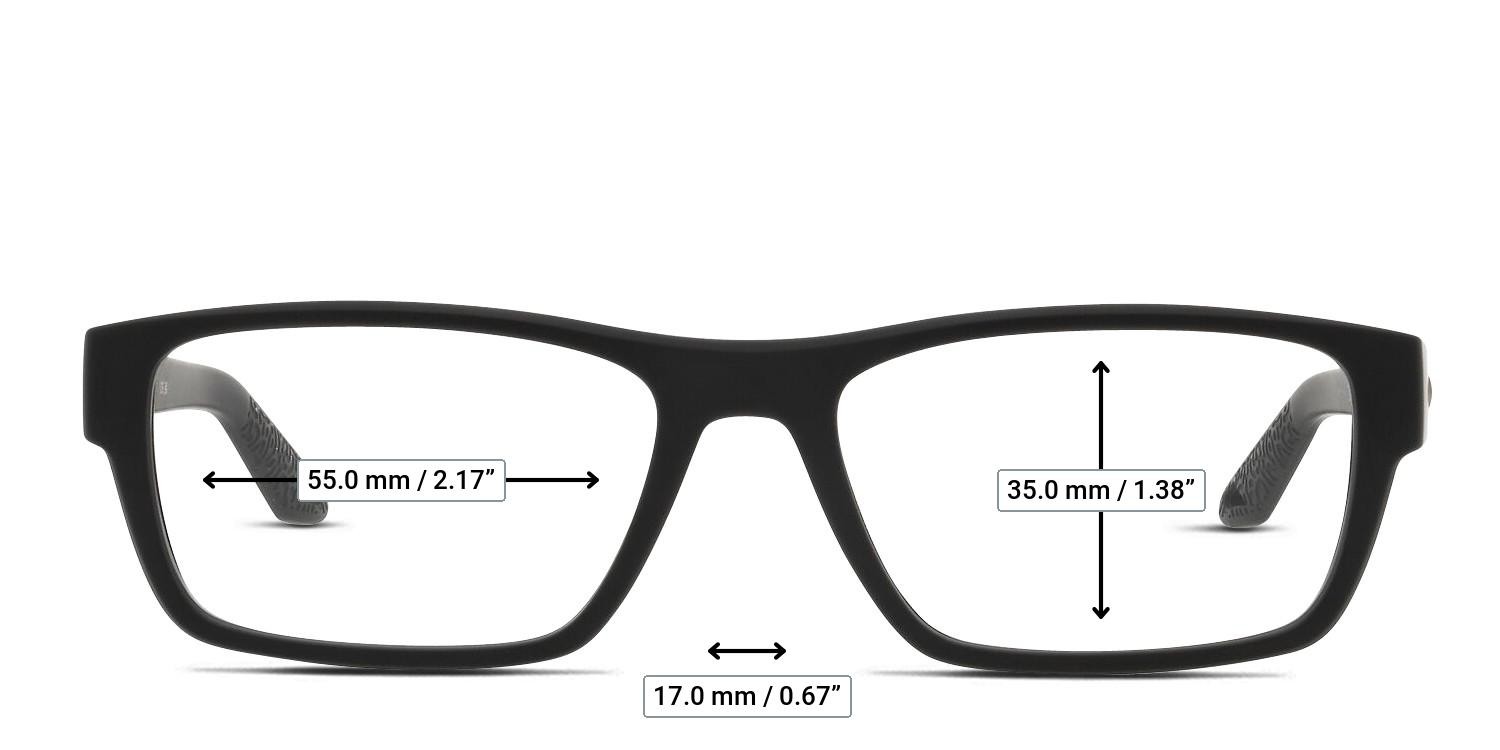 Costa Del Mar 6A8023 Ocr 800 Black glasses - Measurements