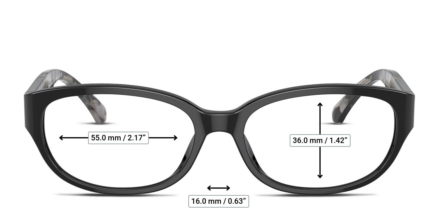 Michael Kors MK4113 Gargano Black glasses - Measurements