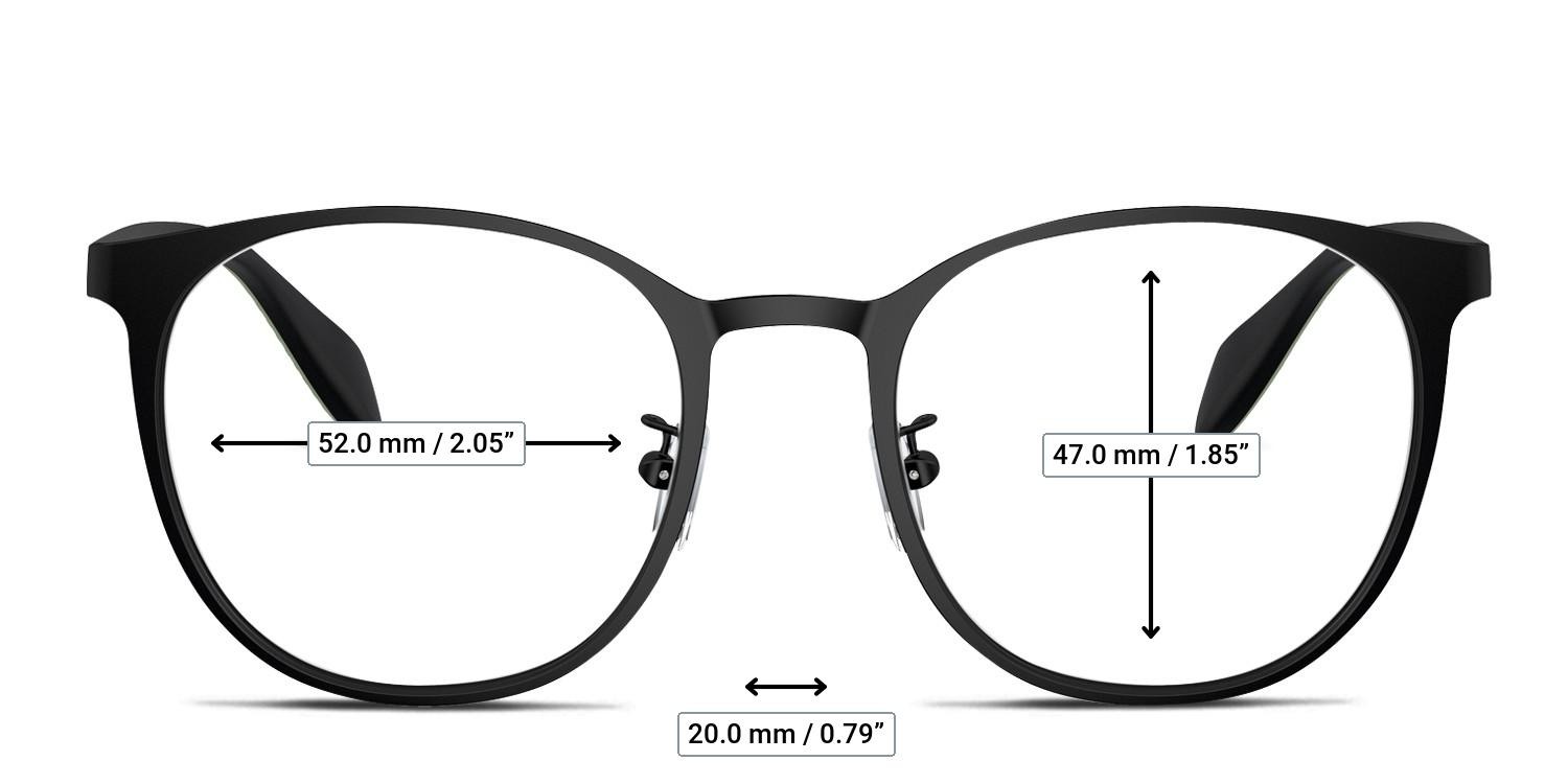 Emporio Armani EA1148 Black glasses - Measurements