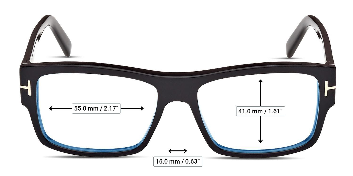 Tom Ford TF5941-B Shiny Black glasses - Measurements