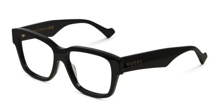 Gucci GG1428O Shiny Black glasses - Shiny Black - Angle View