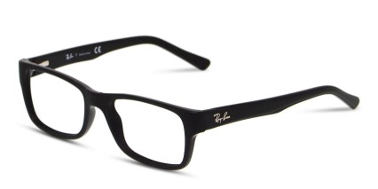 Ray-Ban RX5268 Matte Black glasses - Matte Black - Angle View