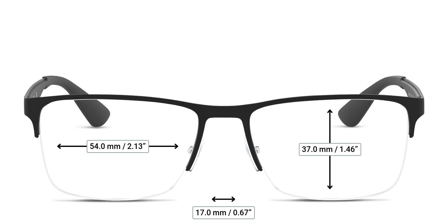 Ray-Ban RX6335 Black glasses - Measurements
