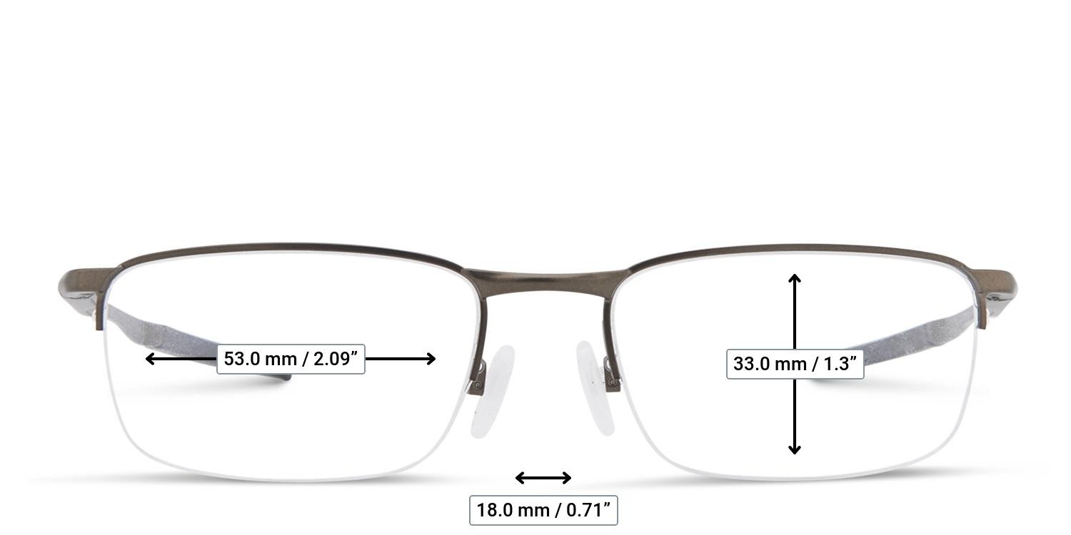 Oakley OX3174 Barrelhouse 0.5 Gunmetal glasses - Measurements