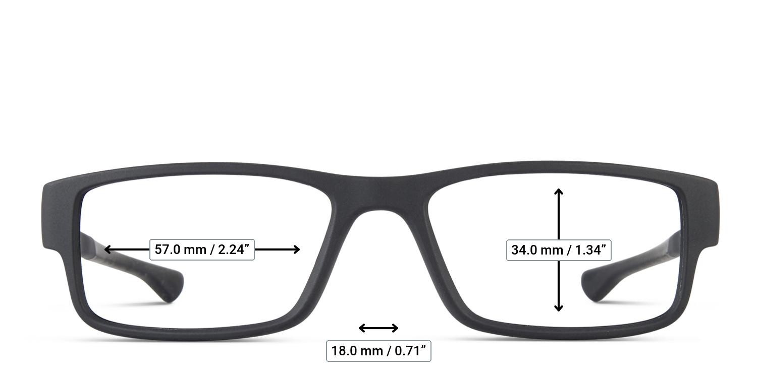 Oakley OX8046 Airdrop Black glasses - Measurements