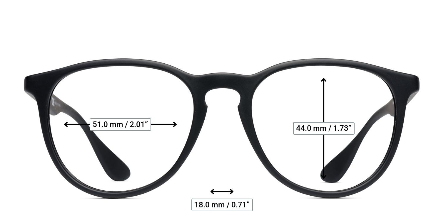 Ray-Ban RX7046 Black glasses - Measurements