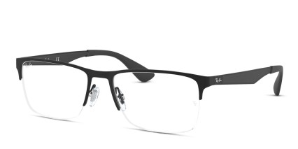 Ray-Ban RX6335 Black glasses - Black - Angle View