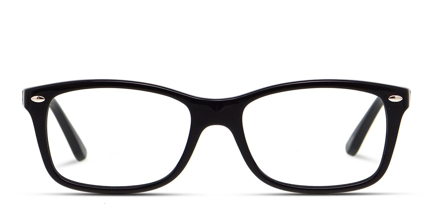 Ray-Ban RX5228 Shiny Black glasses - Shiny Black - Frontal View