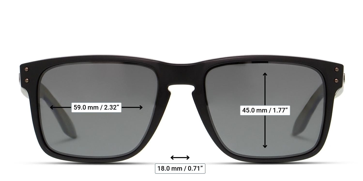 Oakley OO9417 Holbrook XL Black, Gunmetal glasses - Measurements