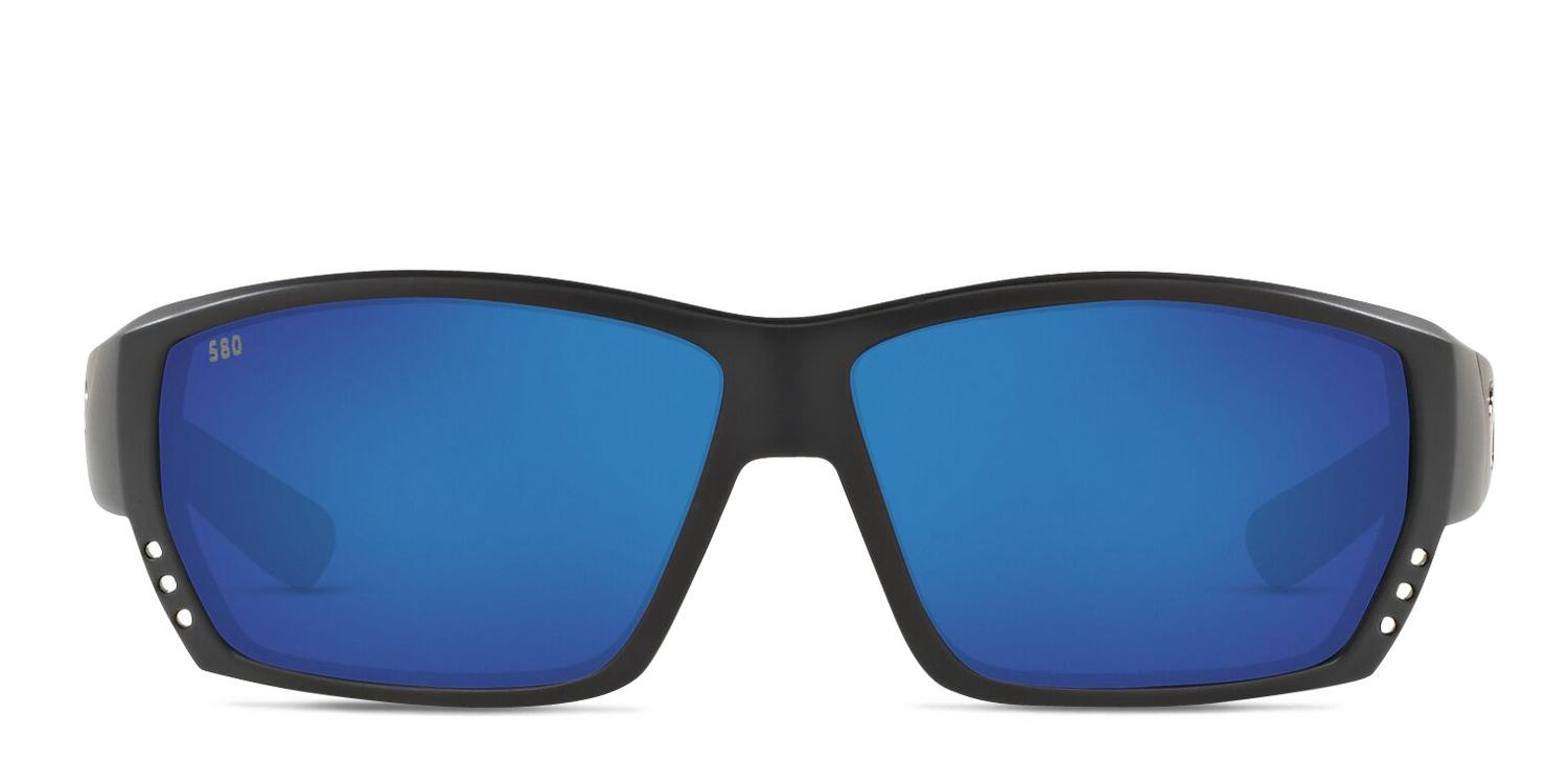 Costa Del Mar Tuna Alley Black, Gray, Blue glasses - Black / Gray / Blue - Frontal View