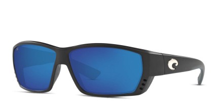 Costa Del Mar Tuna Alley Black, Gray, Blue glasses - Black / Gray / Blue - Angle View