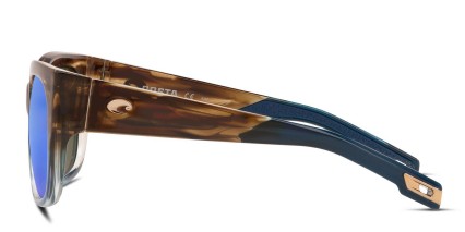 Costa Del Mar Waterwoman Tortoise, Multicolor, Blue glasses - Multicolor / Blue / Tortoise - Side View
