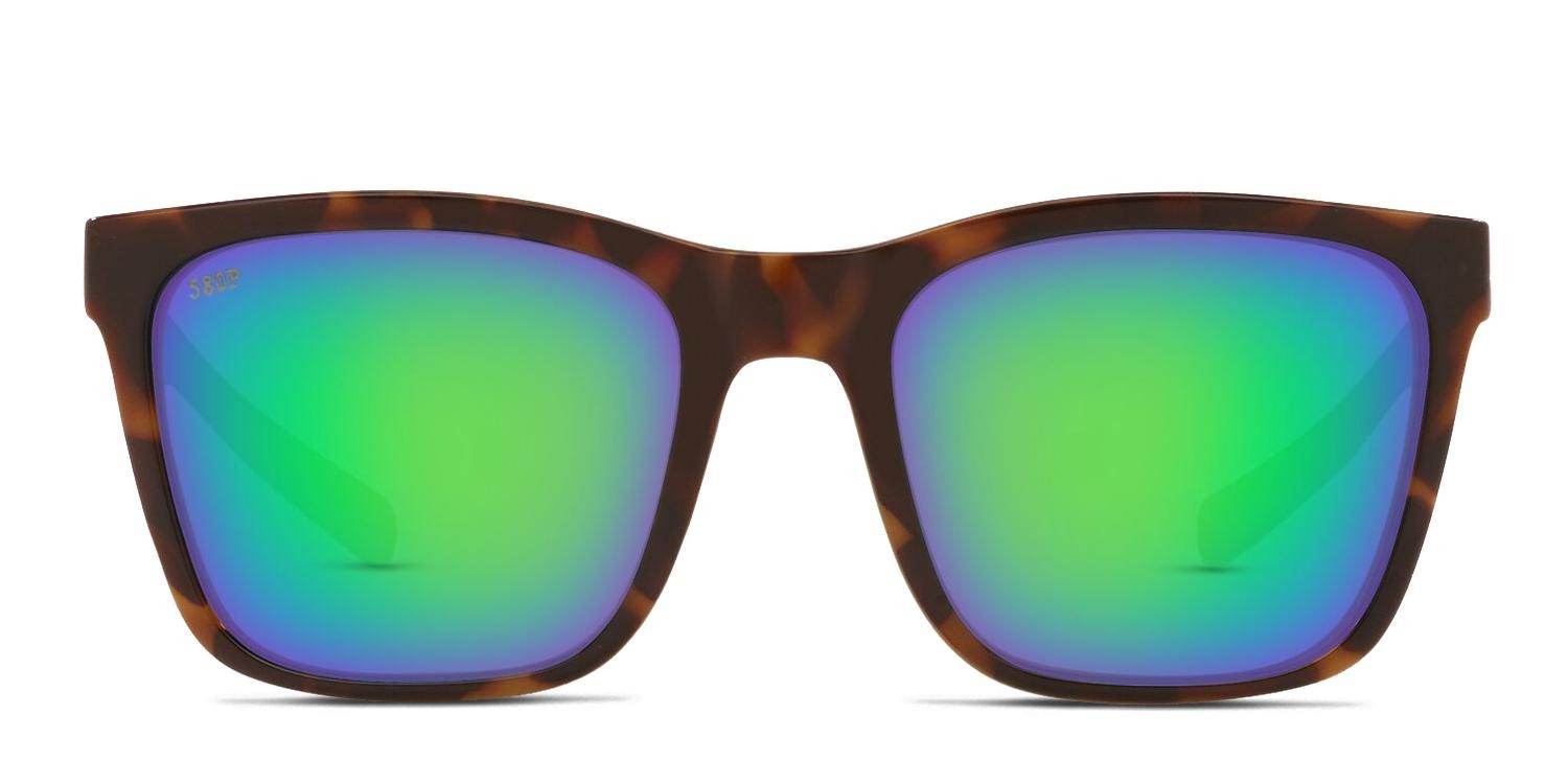 Costa Del Mar Panga Tortoise, White, Teal, Green glasses - Tortoise - Frontal View