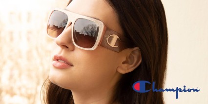Champion Gigi Beige, Glitter glasses - Beige / Glitter - Side View