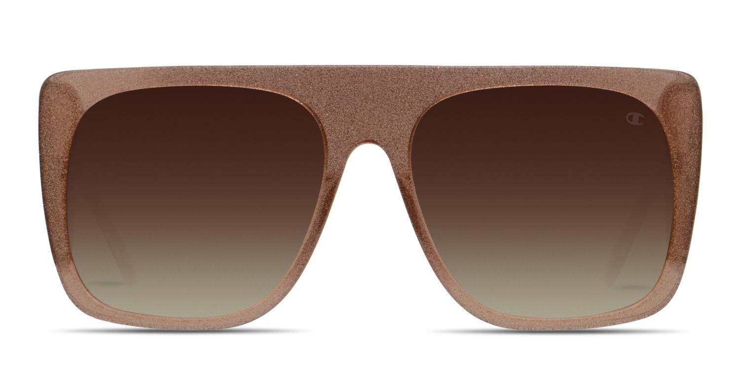 Champion Gigi Beige, Glitter glasses - Beige / Glitter - Frontal View