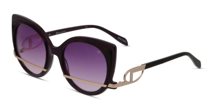 Champion Gwen Purple, Gold glasses - Purple / Gold - Angle View