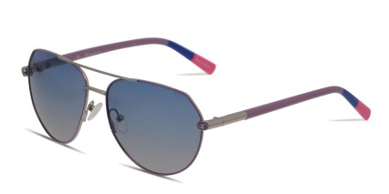 Champion Kiki Purple, Gunmetal glasses - Purple / Gunmetal - Angle View