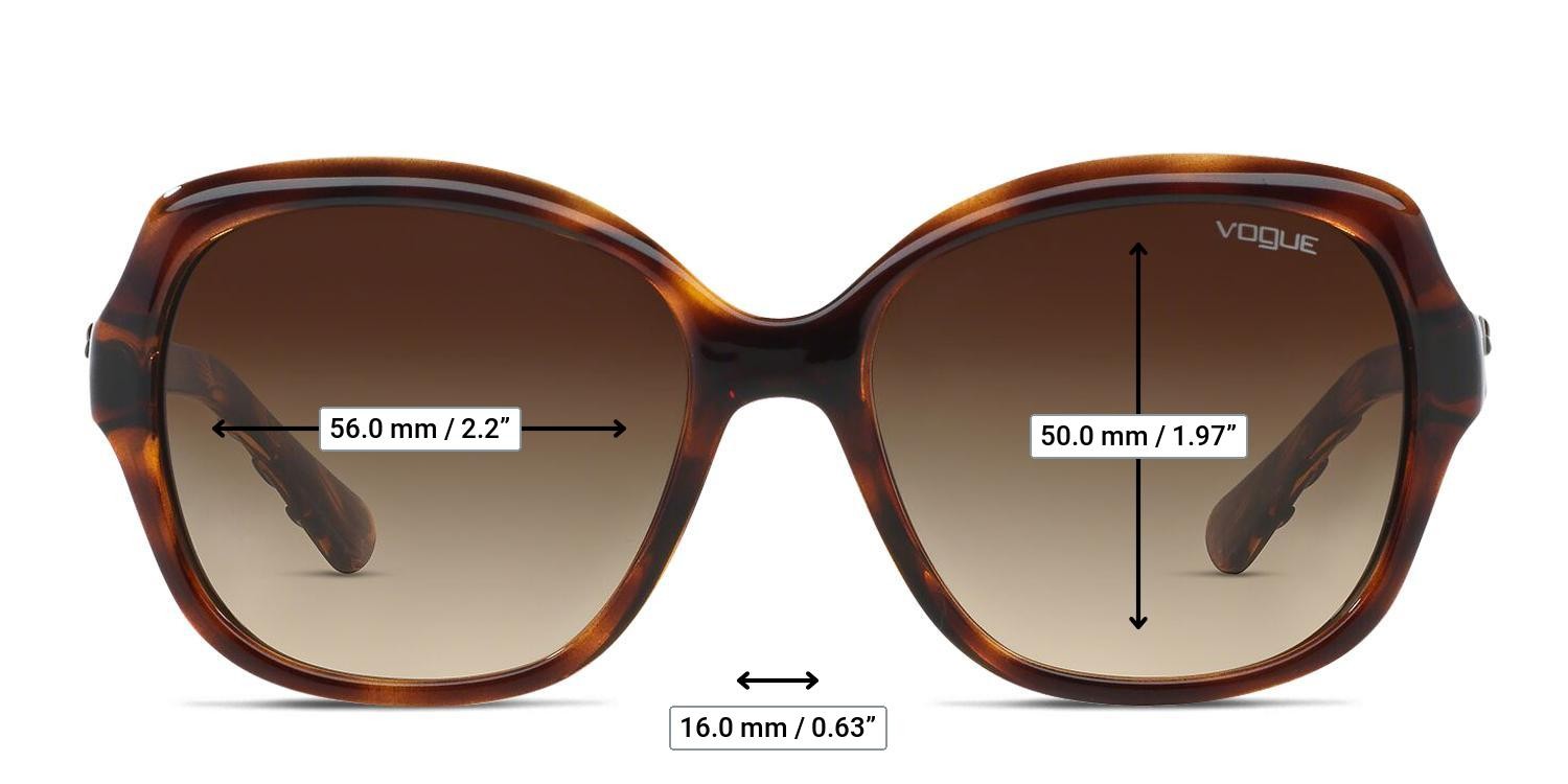 Vogue VO2871S Brown, Tortoise glasses - Measurements