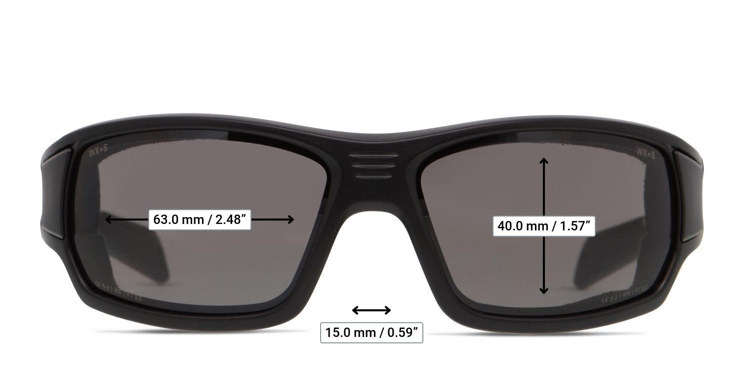 Wiley X Breach Black glasses - Measurements