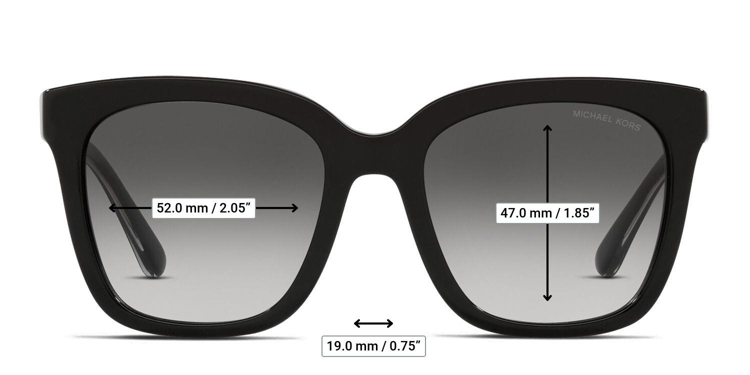 Michael Kors MK2163 San Marino Shiny Black glasses - Measurements